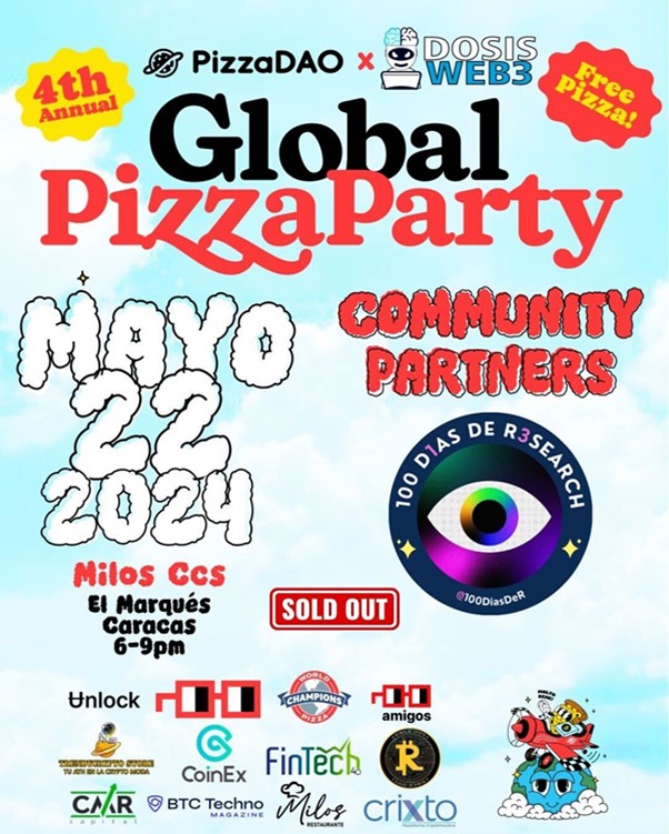 Promoción del Pizza Day en Caracas