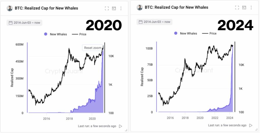 Nuevas ⁣ballenas⁢ en⁤ el mercado de bitcoin