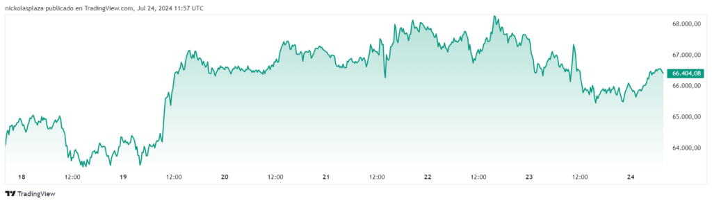 Precio de BTC. Fuente: TradingView.